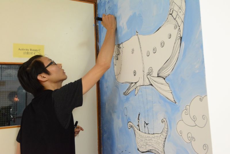 《拥抱艺术2015》墙壁画的创作 第二天 (待续）