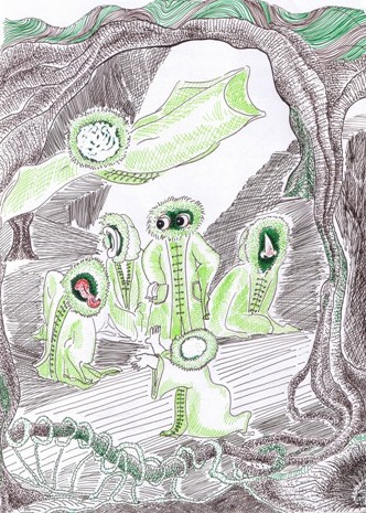 Y4 
Mix media on art paper
39.5X47.5cm
